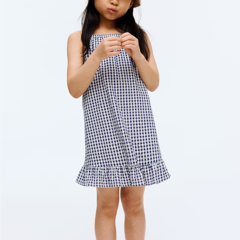 NWOT Gingham Toddler Girl Cotton Dress